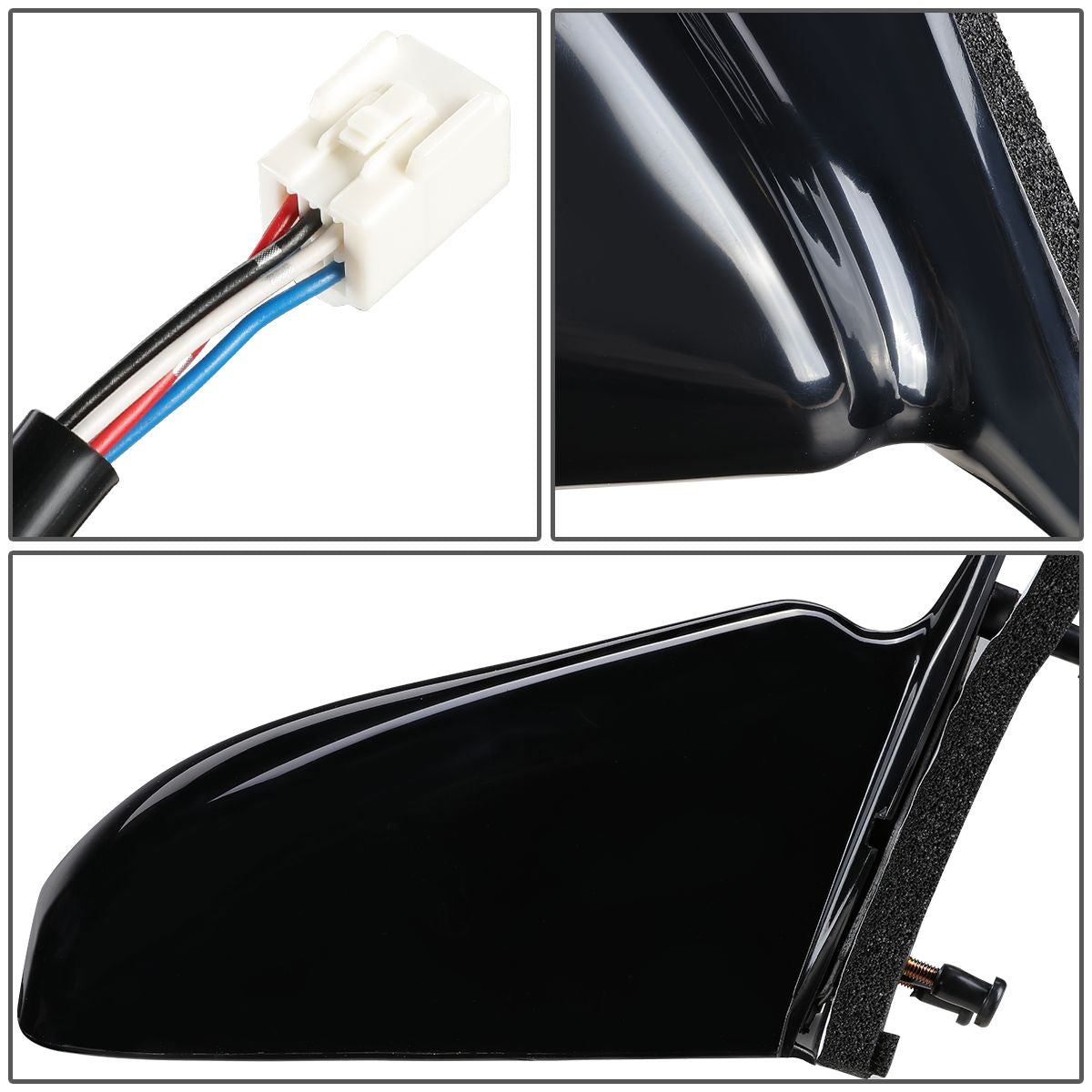 RETROVISOR MIRROR - OEM - 97-01 TOYOTA CAMRY - POWERED - HEATED - PAINTABLE - BLACK - RIGHT