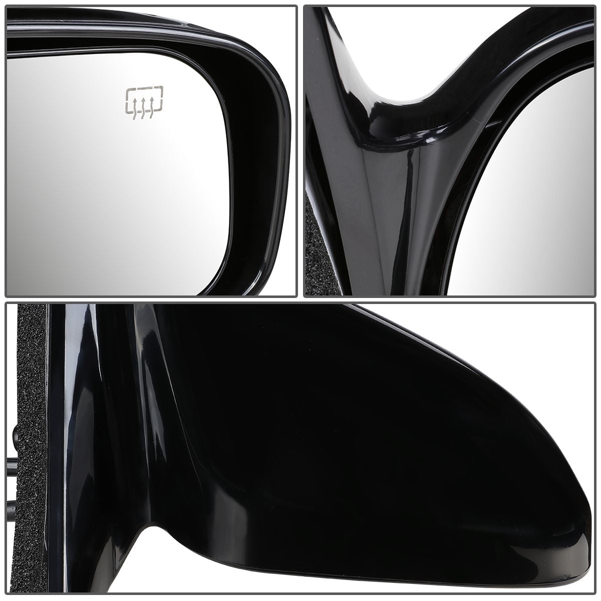 RETROVISOR MIRROR - OEM - 97-01 TOYOTA CAMRY - POWERED - HEATED - PAINTABLE - BLACK - RIGHT