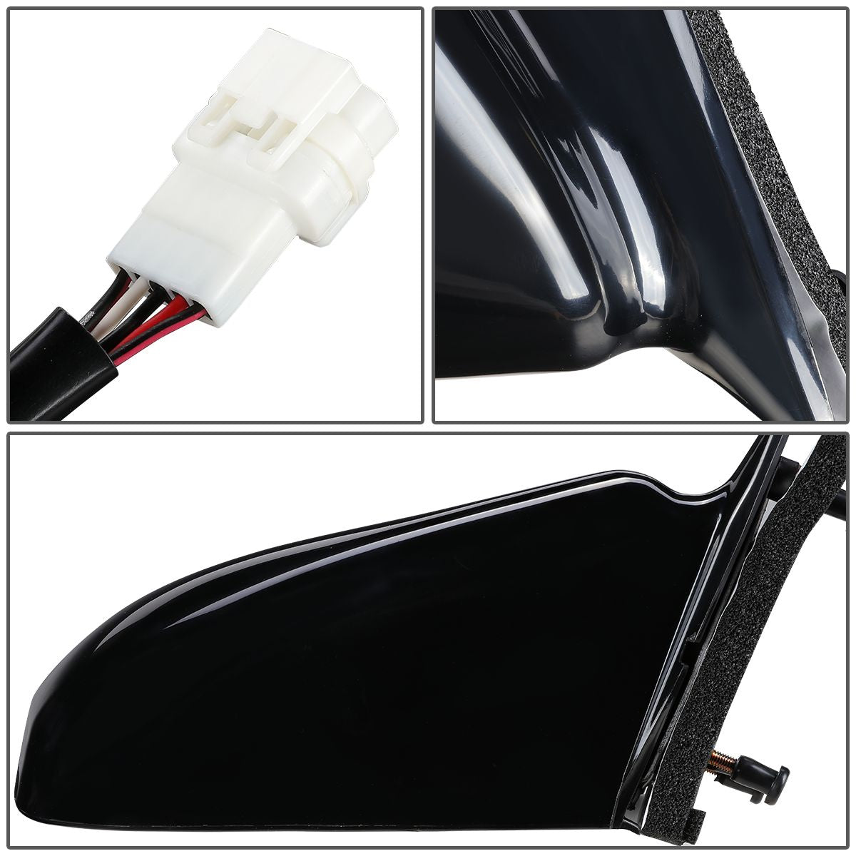 RETROVISOR MIRROR - OEM - 97-01 TOYOTA CAMRY - POWERED - HEATED - PAINTABLE - BLACK - RIGHT