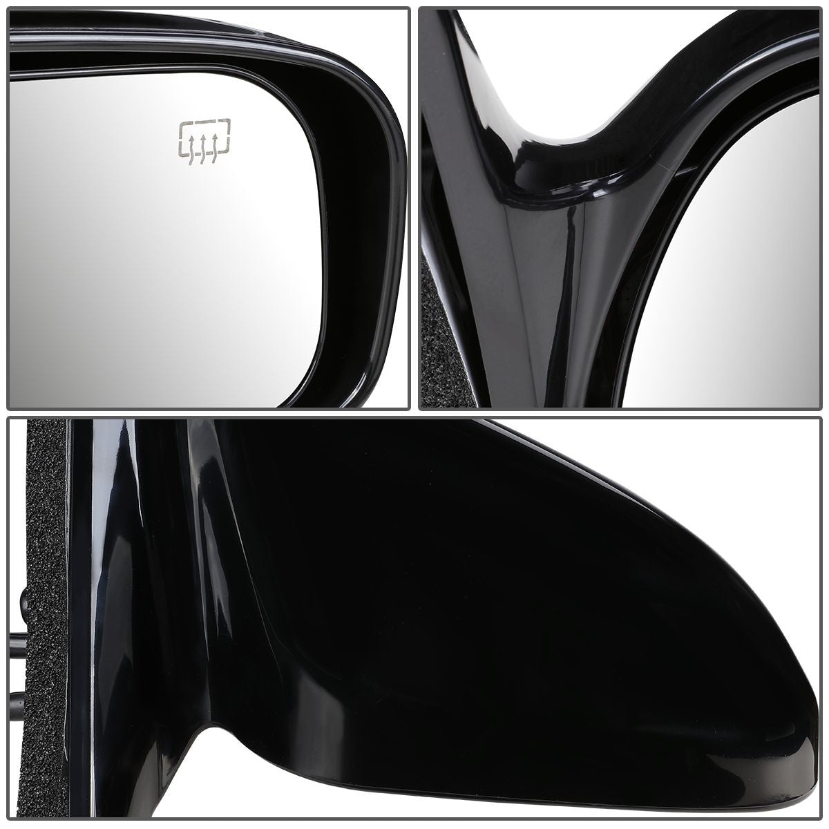 RETROVISOR MIRROR - OEM - 97-01 TOYOTA CAMRY - POWERED - HEATED - PAINTABLE - BLACK - RIGHT