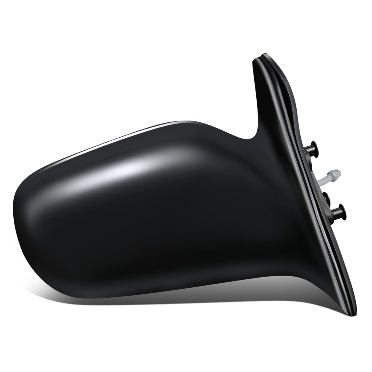 RETROVISOR MIRROR - OEM - 98-00 TOYOTA COROLLA - MANUAL - W/ LEVER - BLACK MATERIAL - RIGHT