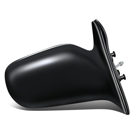 RETROVISOR MIRROR - OEM - 98-00 TOYOTA COROLLA - MANUAL - W/ LEVER - BLACK MATERIAL - RIGHT