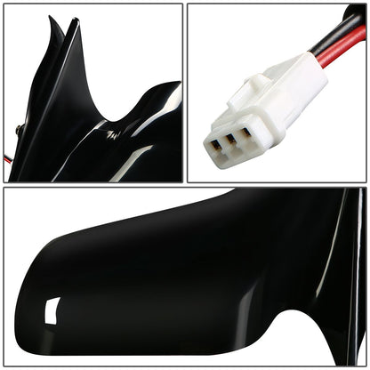 RETROVISOR MIRROR - OEM - 92-96 TOYOTA CAMRY - POWERED - PAINTABLE - BLACK - RIGHT