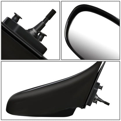 RETROVISOR MIRROR - OEM - 98-02 TOYOTA COROLLA - MANUAL - PAINTABLE - BLACK - RIGHT