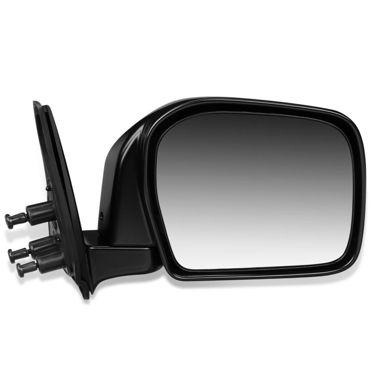 RETROVISOR MIRROR - OEM - 2000 TOYOTA TACOMA WITH OFF ROAD PACKAGE - MANUAL - PAINTABLE - BLACK - RIGHT