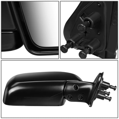 RETROVISOR MIRROR - OEM - 2000 TOYOTA TACOMA WITH OFF ROAD PACKAGE - MANUAL - PAINTABLE - BLACK - RIGHT