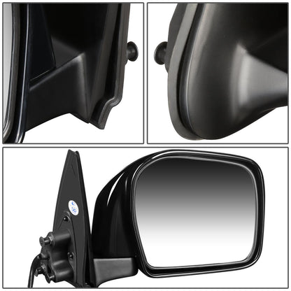 RETROVISOR MIRROR - OEM - 01-04 TOYOTA TACOMA - POWER MIRROR ADJUSTMENT - W/O HEAT - PAINTABLE - DOES NOT FIT S-RUNNER MODELS - BLACK - RIGHT