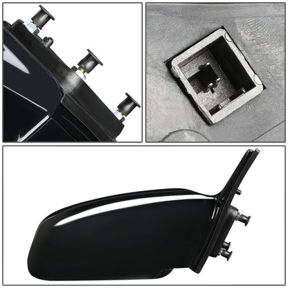 RETROVISOR MIRROR - OEM - 02-06 TOYOTA CAMRY - POWERED - PAINTABLE - BLACK - RIGHT