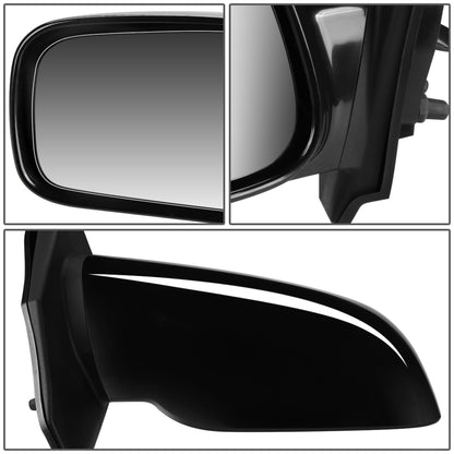 RETROVISOR MIRROR - OEM - 03-08 TOYOTA COROLLA - POWERED - PAINTABLE - BLACK - RIGHT