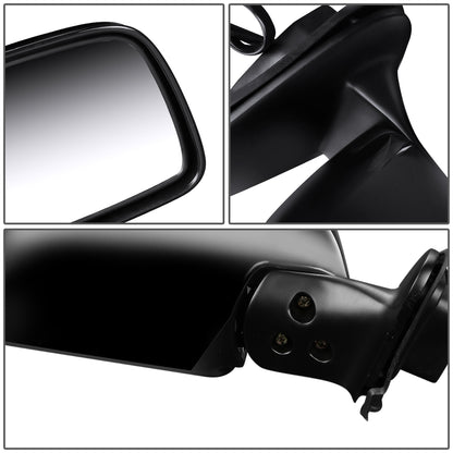 RETROVISOR MIRROR - OEM - 96-02 TOYOTA 4RUNNER - POWERED - FOLDING - BLACK MATERIAL - RIGHT