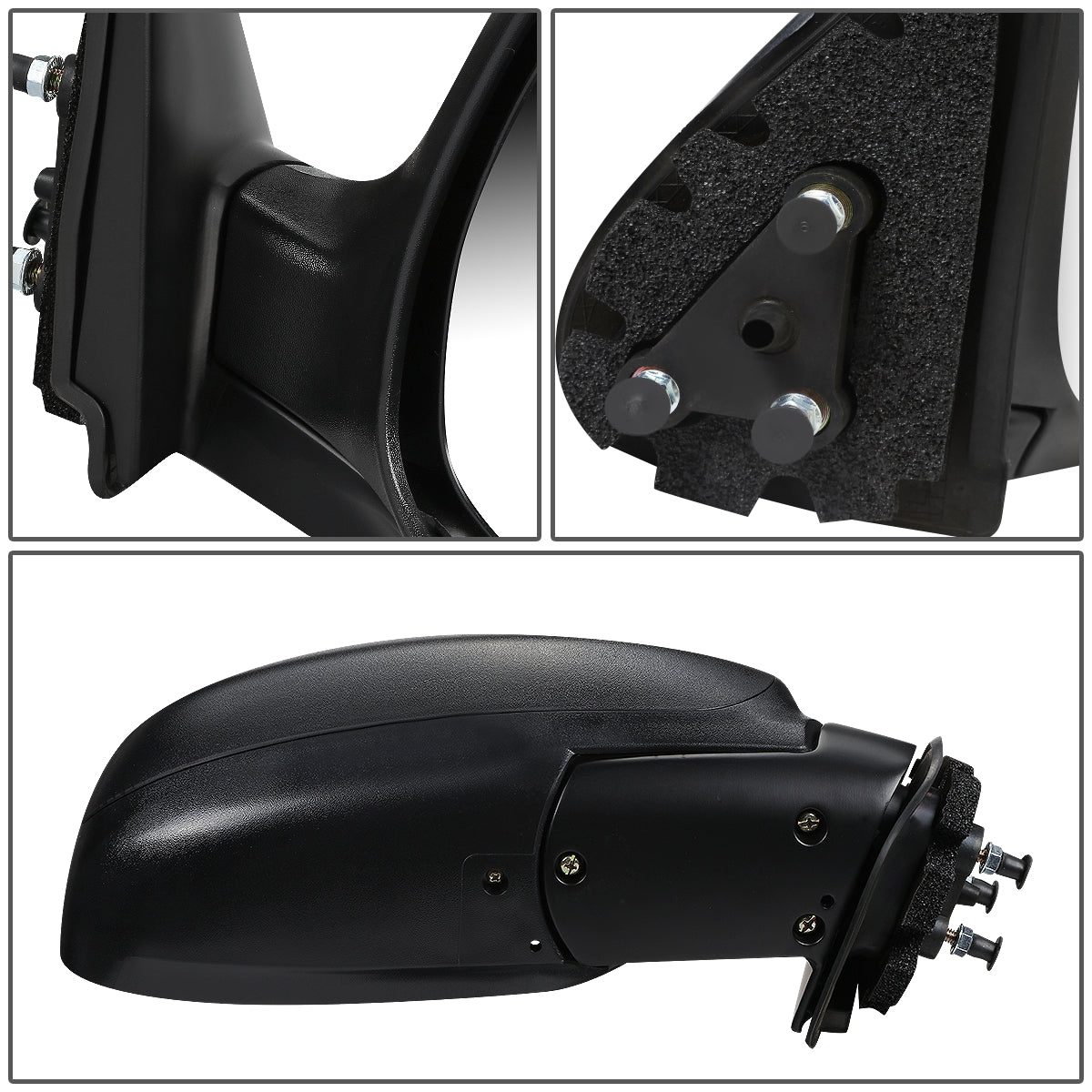 RETROVISOR MIRROR - OEM - 00-04 TOYOTA TUNDRA - MANUAL - FOLDING - TEXTURED - RIGHT