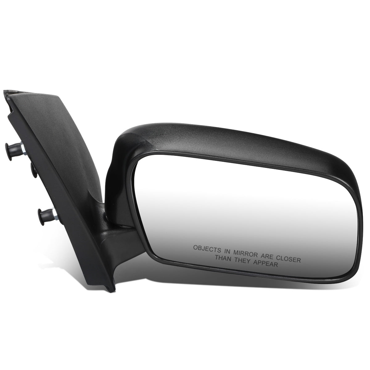 RETROVISOR MIRROR - OEM - 00-02 TOYOTA ECHO 2/4-DR - MANUAL - TEXTURED - BLACK - RIGHT