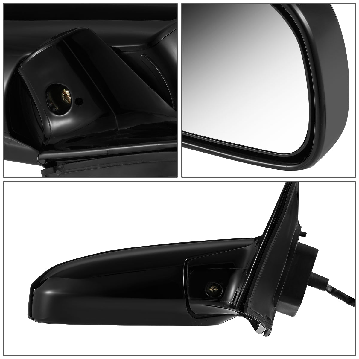 RETROVISOR MIRROR - OEM - 00-05 TOYOTA CELICA - POWERED - FOLDING - BLACK - RIGHT