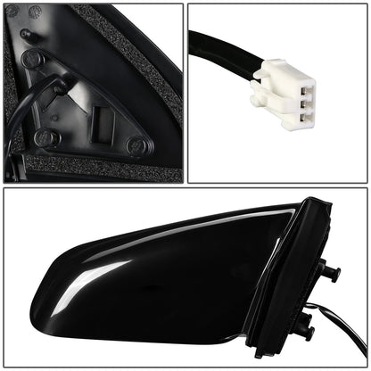 RETROVISOR MIRROR - OEM - 03-08 TOYOTA MATRIX / 03-08 PONTIAC VIBE - POWERED - PAINTABLE - BLACK - RIGHT