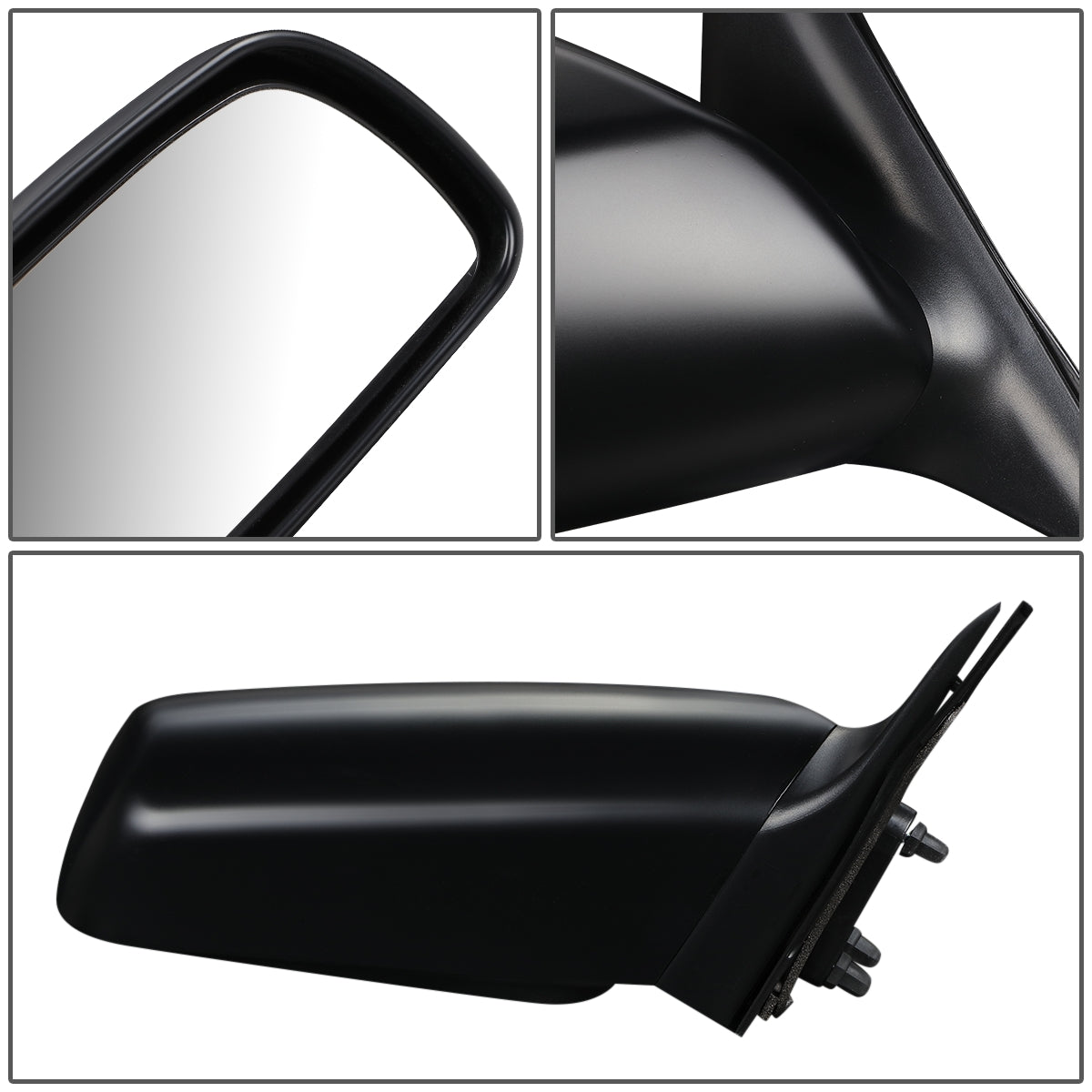 RETROVISOR MIRROR - OEM - 07-11 TOYOTA CAMRY - POWERED - HEATED - BLACK MATERIAL - RIGHT