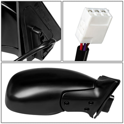 RETROVISOR MIRROR - OEM - 98-00 TOYOTA RAV4 - POWERED - TEXTURED - BLACK - RIGHT