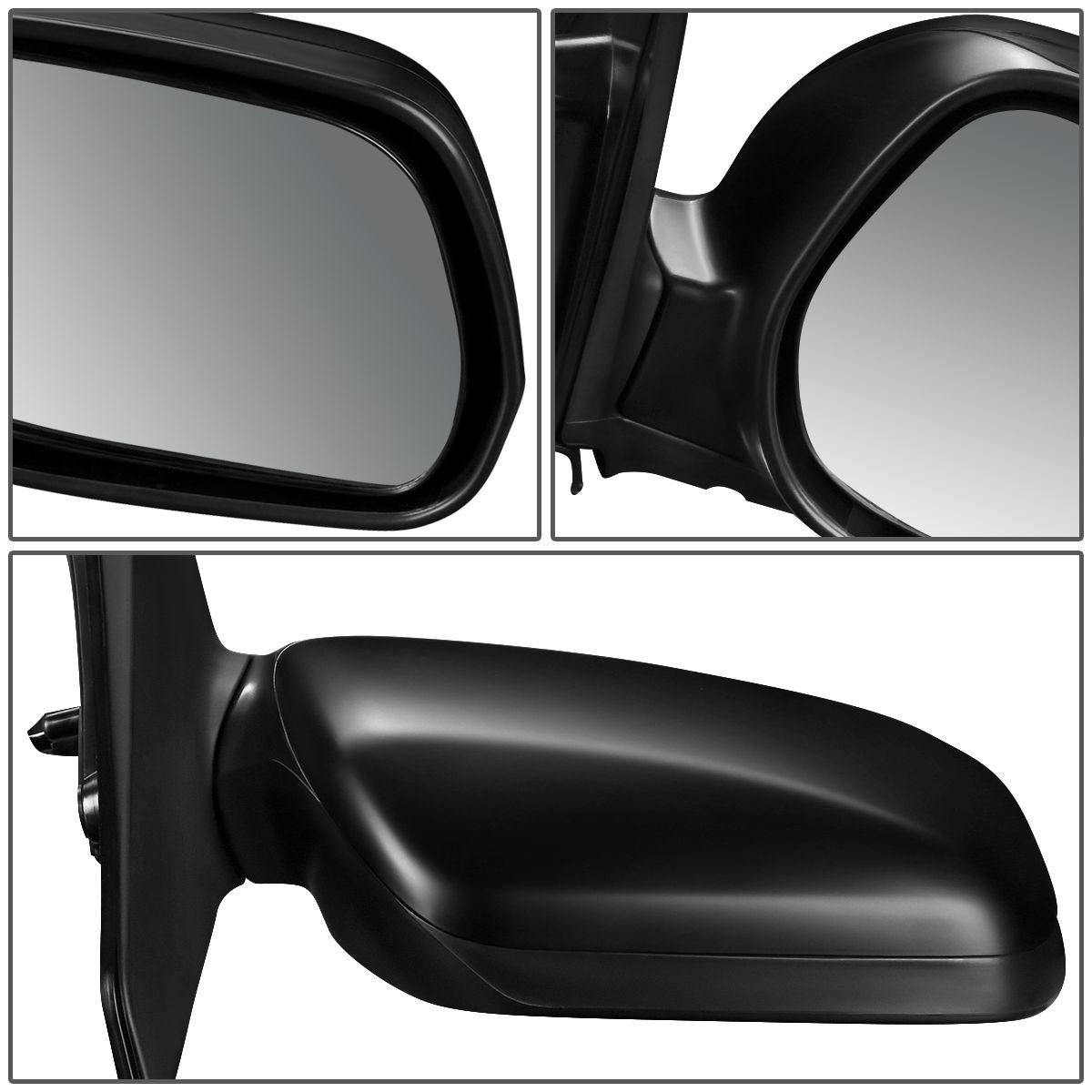 RETROVISOR MIRROR - OEM - 01-05 TOYOTA RAV4 - POWERED - HEATED - PAINTABLE - BLACK - RIGHT