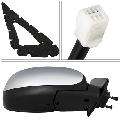 RETROVISOR MIRROR - OEM - 04-06 TOYOTA TUNDRA CREW CAB - POWER MIRROR ADJUSTMENT - W/O HEAT - CHROME - RIGHT