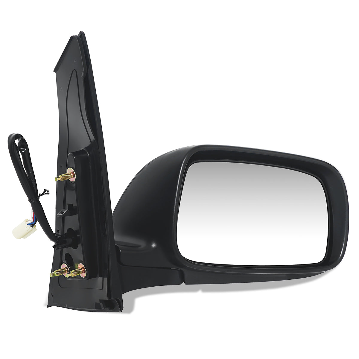 RETROVISOR MIRROR - OEM - 04-09 TOYOTA PRIUS - POWERED - HEATED - PAINTABLE - BLACK - RIGHT