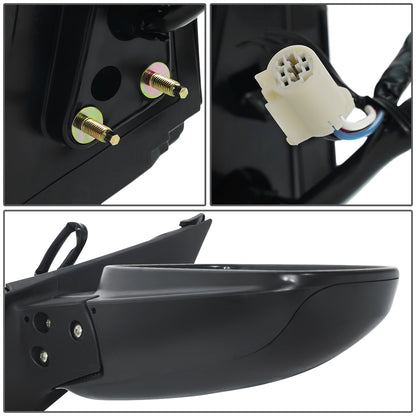 RETROVISOR MIRROR - OEM - 04-09 TOYOTA PRIUS - POWERED - HEATED - PAINTABLE - BLACK - RIGHT