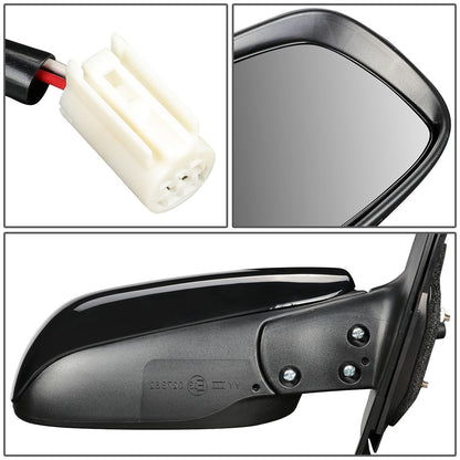 RETROVISOR MIRROR - OEM - 06-11 TOYOTA YARIS HATCHBACK - POWERED - TEXTURED - BLACK - RIGHT