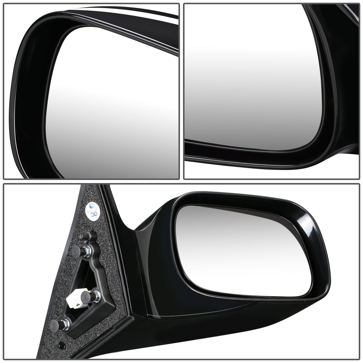 RETROVISOR MIRROR - OEM - 05-10 TOYOTA AVALON - POWERED - BLACK MATERIAL - RIGHT