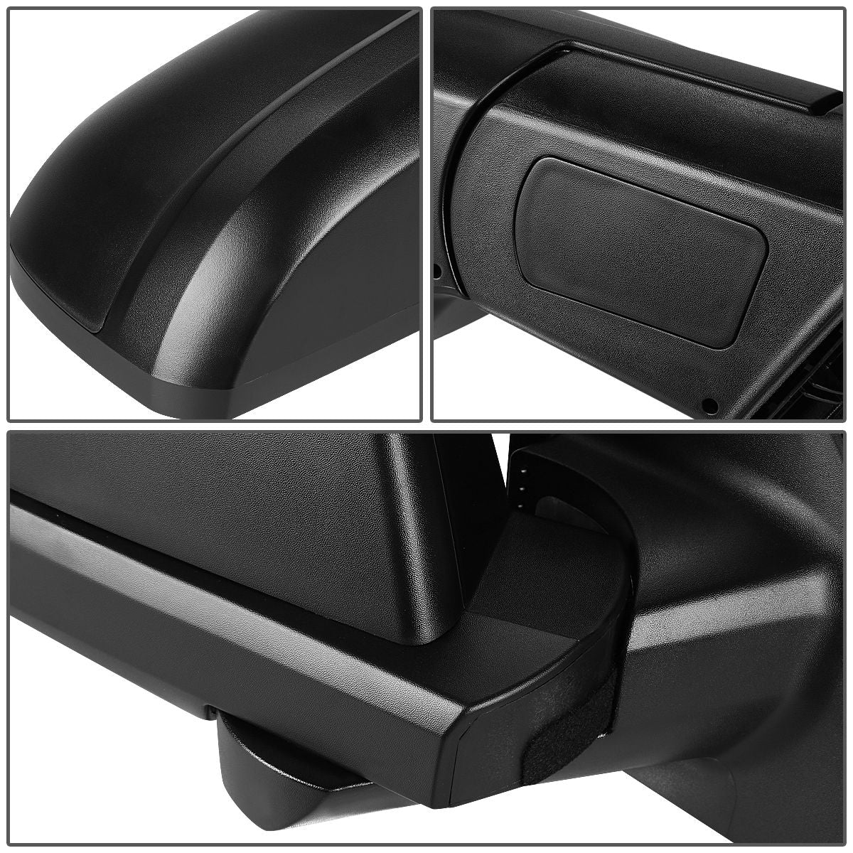 RETROVISOR MIRROR - OEM - 07-13 TOYOTA TUNDRA / 08-13 TOYOTA SEQUOIA - MANUAL - TEXTURED - BLACK - RIGHT