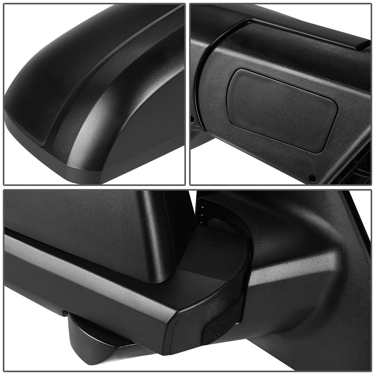 RETROVISOR MIRROR - OEM - 07-13 TOYOTA TUNDRA / 08-13 TOYOTA SEQUOIA - POWERED - TEXTURED - BLACK - RIGHT