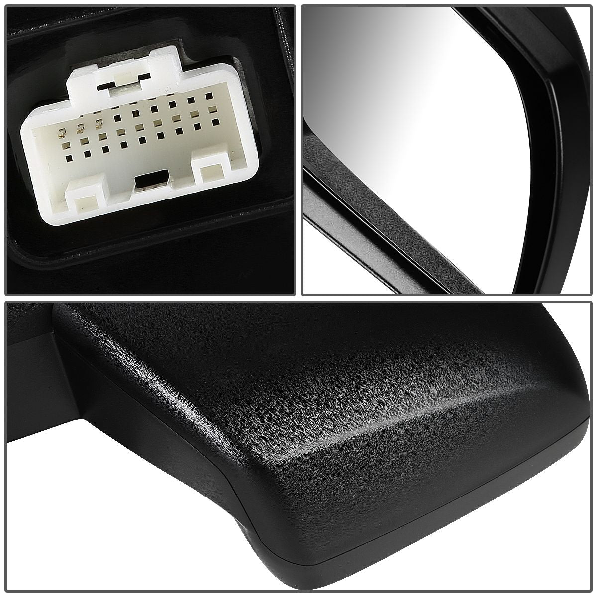 RETROVISOR MIRROR - OEM - 07-13 TOYOTA TUNDRA / 08-13 TOYOTA SEQUOIA - POWERED - TEXTURED - BLACK - RIGHT