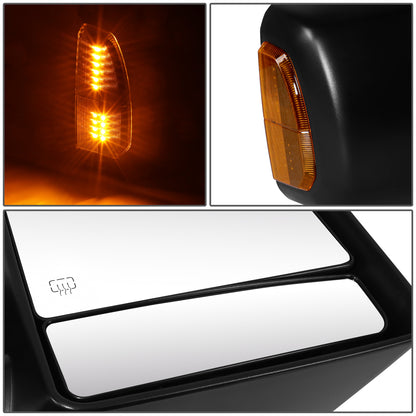 RETROVISOR MIRROR - OE STYLE - TOYOTA TUNDRA 07-21 - WITH POWER WITH HEATED WITH SIGNAL DUAL ARM - PASSENGER SIDE - PAINT TO MATCH - BLACK