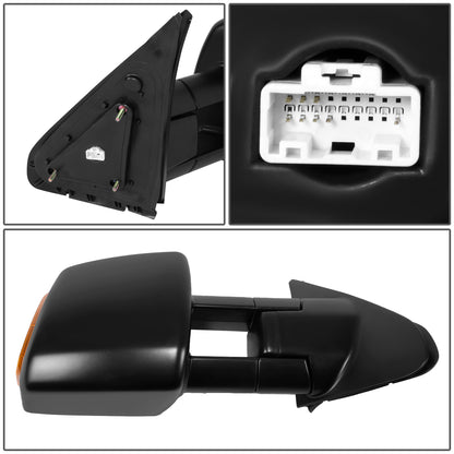 RETROVISOR MIRROR - OE STYLE - TOYOTA TUNDRA 07-21 - WITH POWER WITH HEATED WITH SIGNAL DUAL ARM - PASSENGER SIDE - PAINT TO MATCH - BLACK