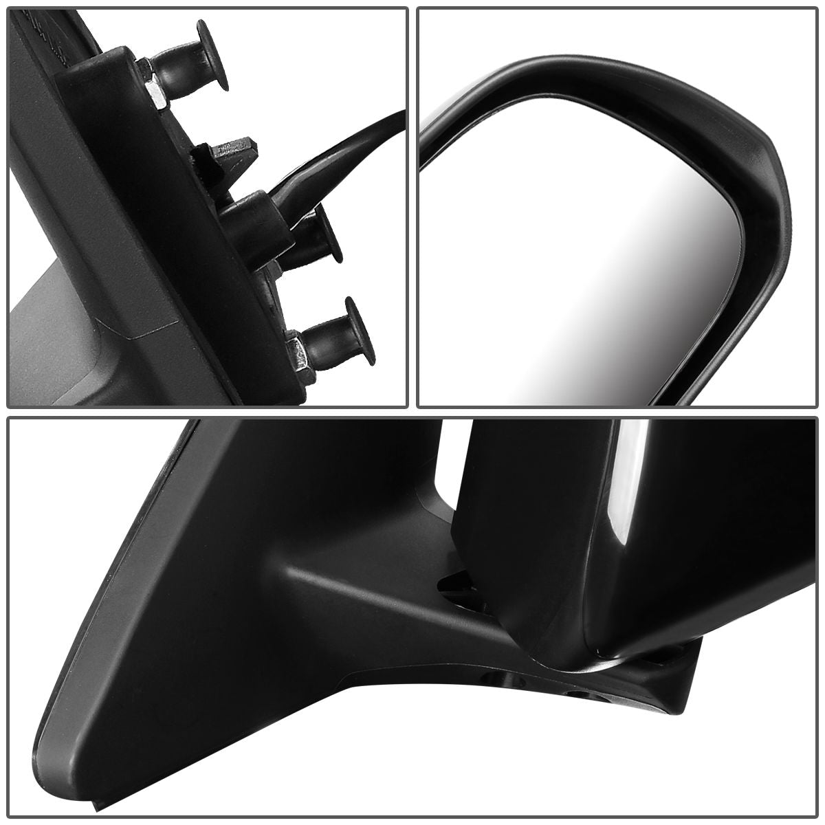 RETROVISOR MIRROR - OEM - 08-13 TOYOTA HIGHLANDER - POWERED - HEATED - PAINTABLE - BLACK - RIGHT