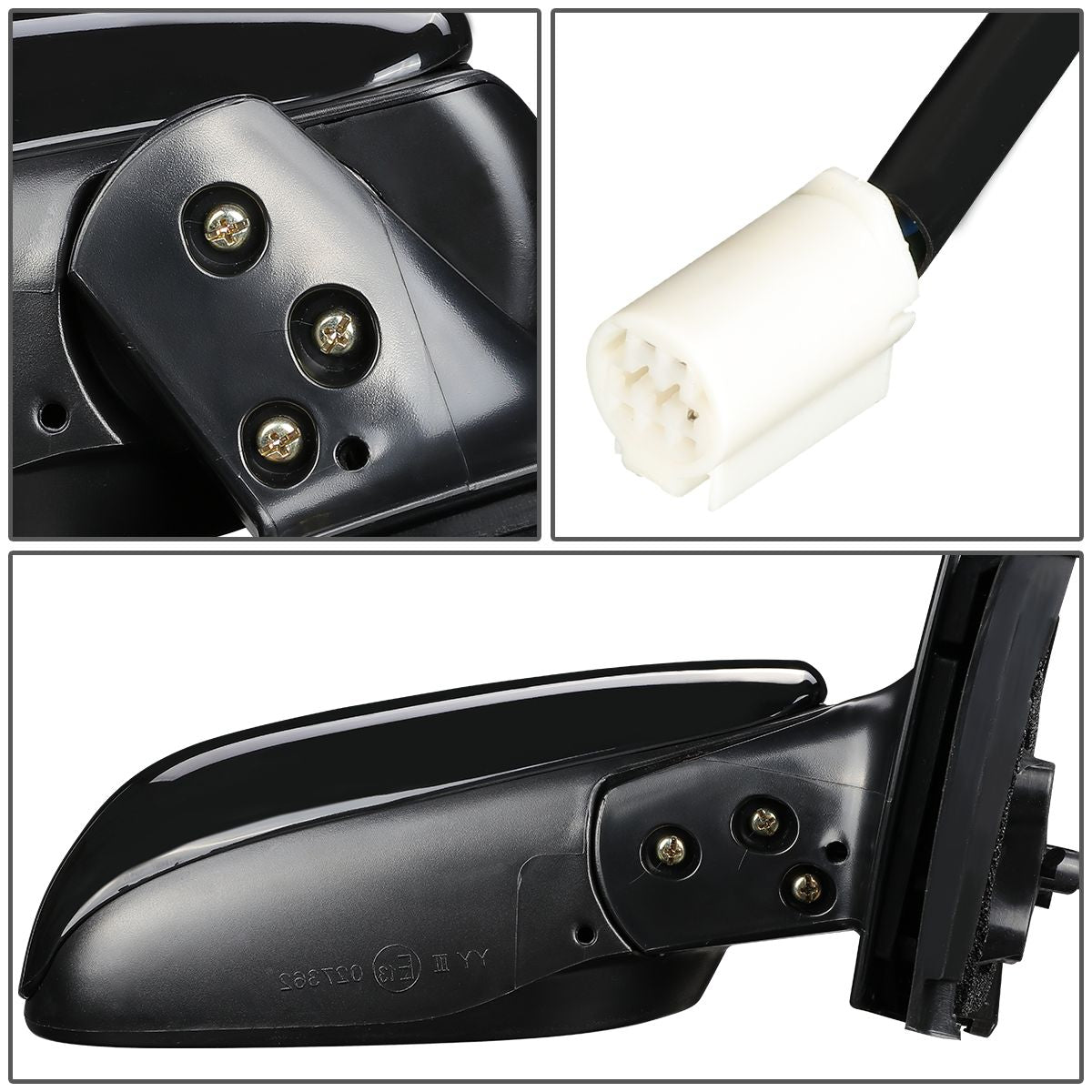 RETROVISOR MIRROR - OEM - 09-13 TOYOTA COROLLA - POWERED - TEXTURED - BLACK - RIGHT