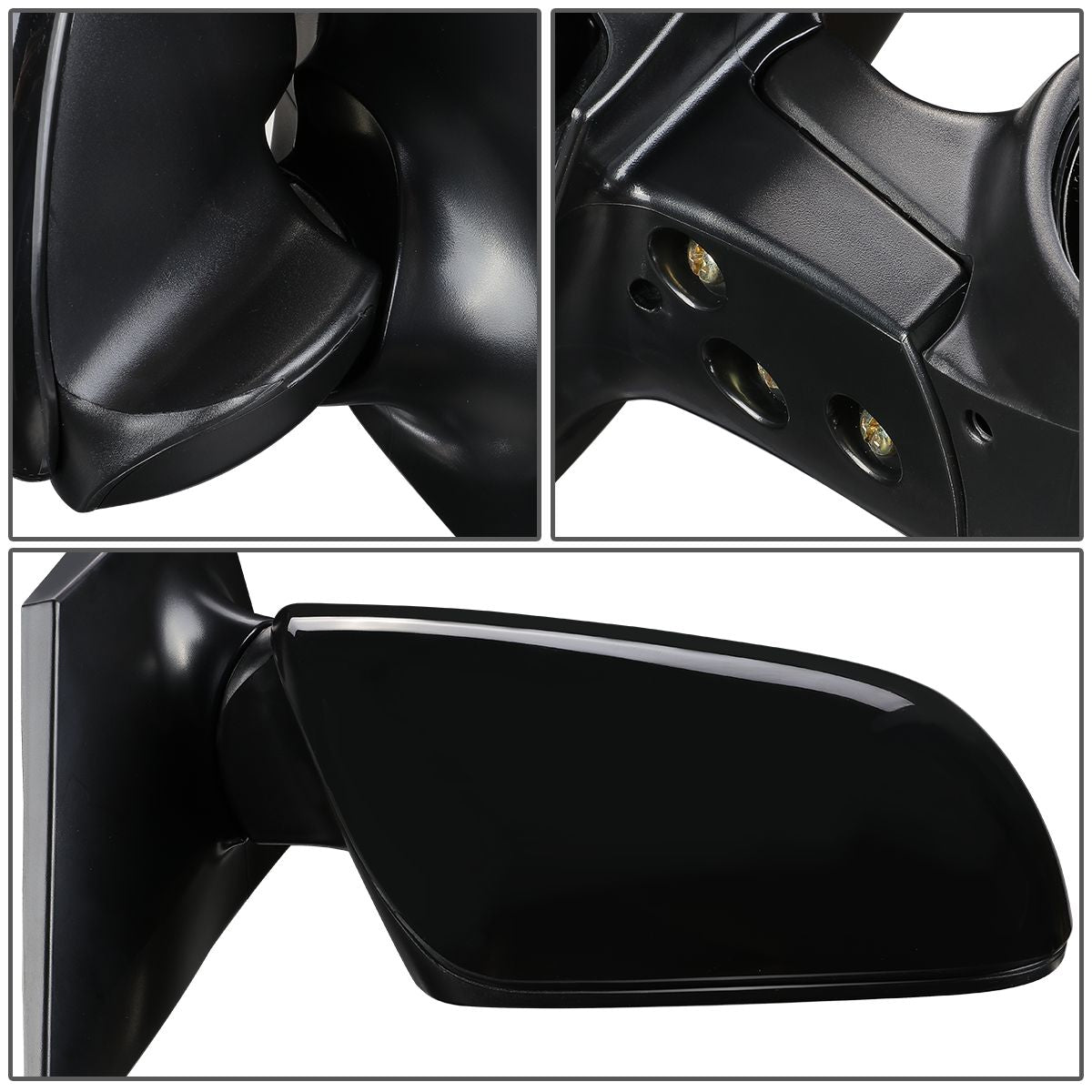 RETROVISOR MIRROR - OEM - 09-13 TOYOTA COROLLA - POWERED - TEXTURED - BLACK - RIGHT