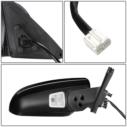 RETROVISOR MIRROR - OEM - 08-13 TOYOTA HIGHLANDER - POWERED - HEATED - PAINTABLE - BLACK - RIGHT