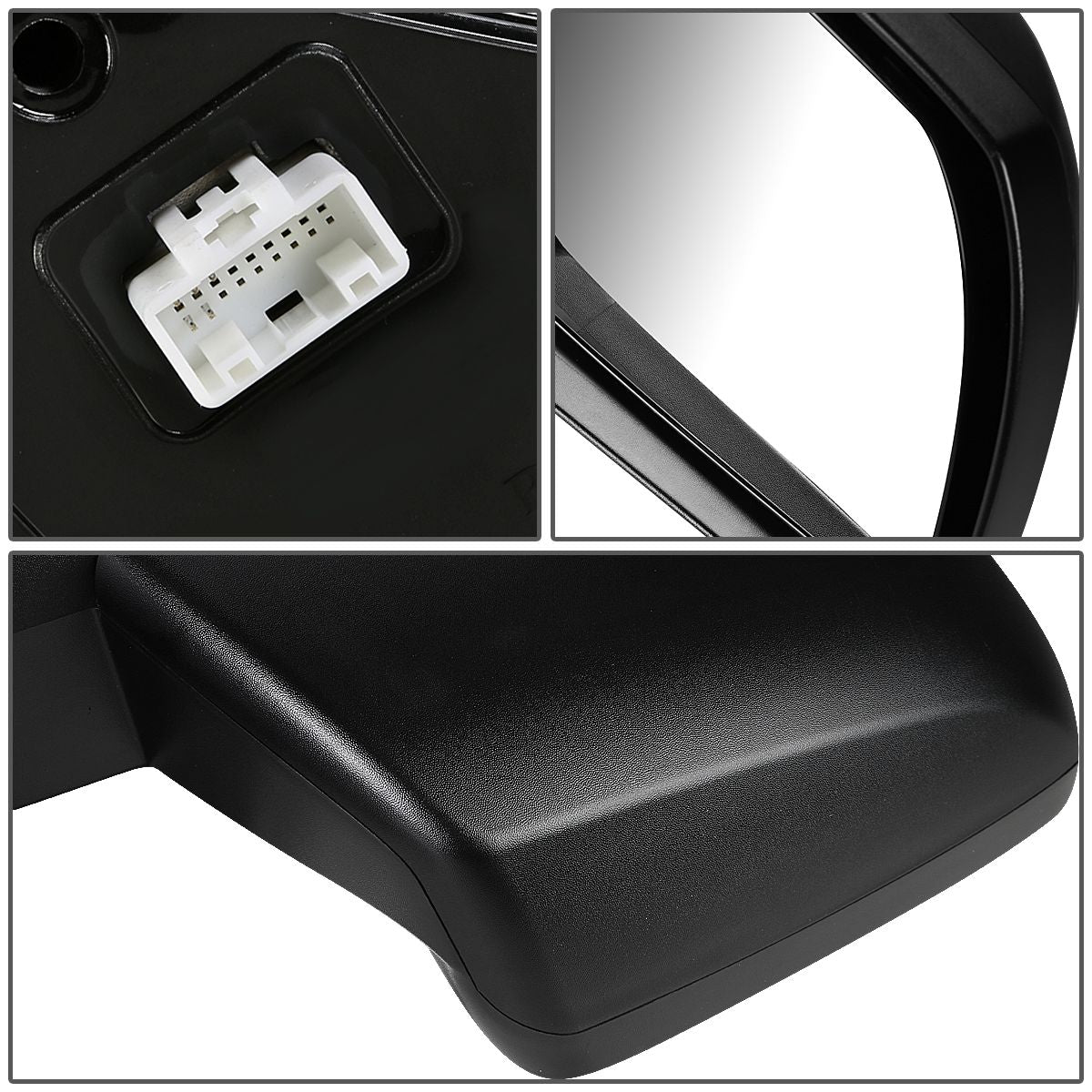 RETROVISOR MIRROR - OEM - 07-18 TOYOTA TUNDRA - MATTE - BLACK - RIGHT