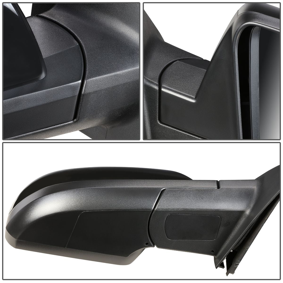 RETROVISOR MIRROR - OEM - 07-13 TOYOTA TUNDRA / 08-13 TOYOTA SEQUOIA - POWERED - HEATED - TEXTURED - BLACK - RIGHT