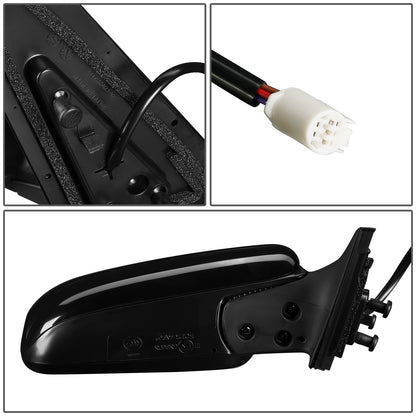 RETROVISOR MIRROR - OEM - 04-09 TOYOTA PRIUS - POWERED - PAINTABLE - BLACK - RIGHT