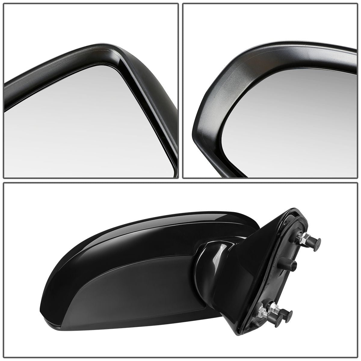 RETROVISOR MIRROR - OEM - 09-12 TOYOTA VENZA - POWERED - PAINTABLE - BLACK - RIGHT