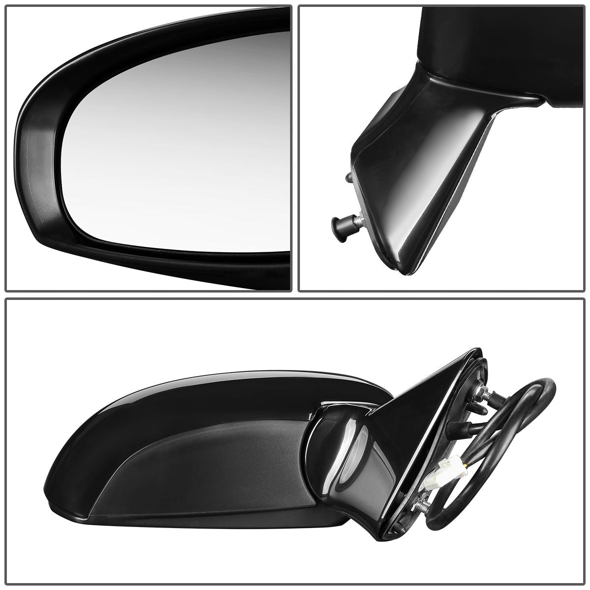 RETROVISOR MIRROR - OEM - 09-12 TOYOTA VENZA - POWERED - HEATED - PAINTABLE - BLACK - RIGHT