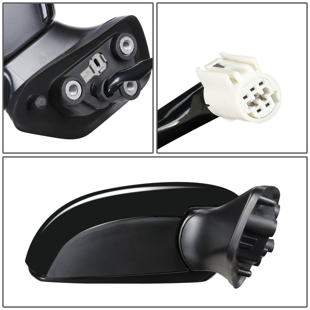 RETROVISOR MIRROR - OEM - 10-15 TOYOTA PRIUS / 14-15 TOYOTA PRIUS PLUG-IN - POWERED - HEATED - TEXTURED - RIGHT - BLACK