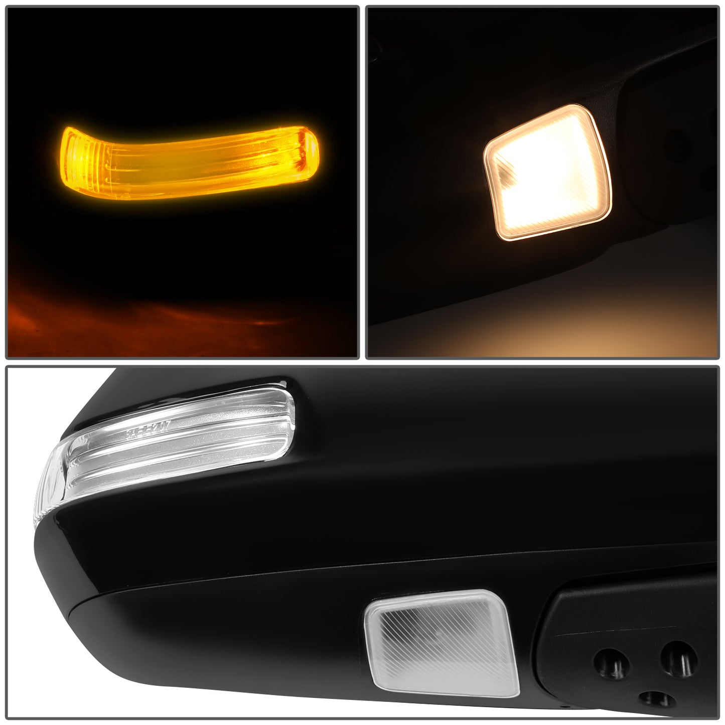 RETROVISOR MIRROR - OE STYLE - TOYOTA 4RUNNER 10-13 - WITH POWER WITH HEATED WITH SIGNAL - PASSENGER SIDE - PAINT TO MATCH - BLACK