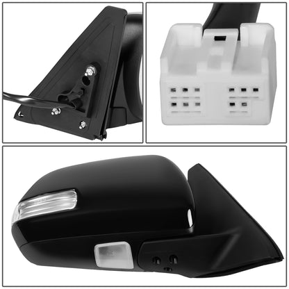 RETROVISOR MIRROR - OE STYLE - TOYOTA 4RUNNER 10-13 - WITH POWER WITH HEATED WITH SIGNAL - PASSENGER SIDE - PAINT TO MATCH - BLACK