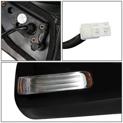 RETROVISOR MIRROR - OEM - 09-12 TOYOTA RAV4 - POWERED - HEATED - PAINTABLE - RIGHT - BLACK