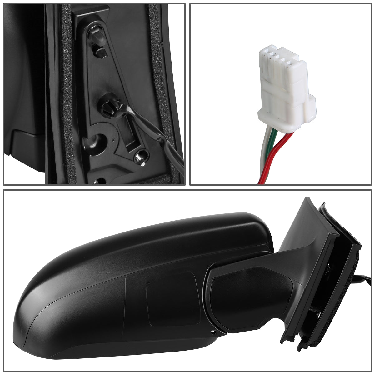 RETROVISOR MIRROR - OEM - 11-14 TOYOTA SIENNA - POWERED - TEXTURED - RIGHT - BLACK