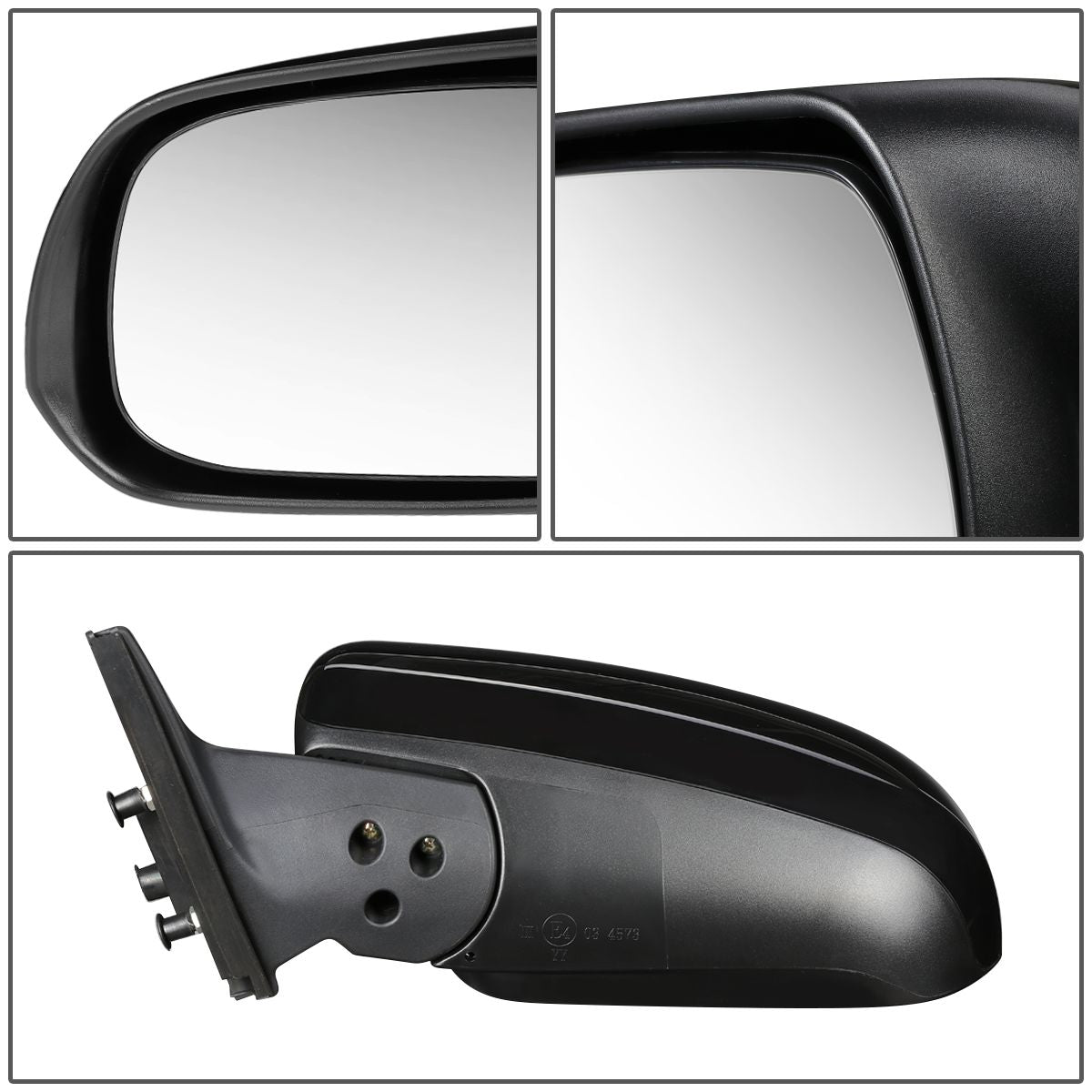 RETROVISOR MIRROR - OEM - 10-13 TOYOTA 4RUNNER - POWERED - HEATED - TEXTURED - RIGHT - BLACK