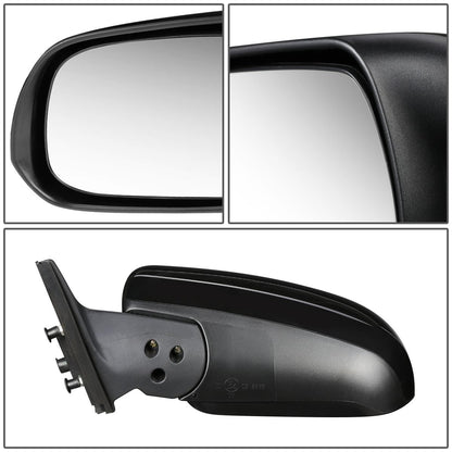 RETROVISOR MIRROR - OEM - 10-13 TOYOTA 4RUNNER - POWERED - HEATED - TEXTURED - RIGHT - BLACK
