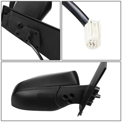 RETROVISOR MIRROR - OEM - 12-14 TOYOTA YARIS HATCHBACK - POWERED - TEXTURED - RIGHT - BLACK