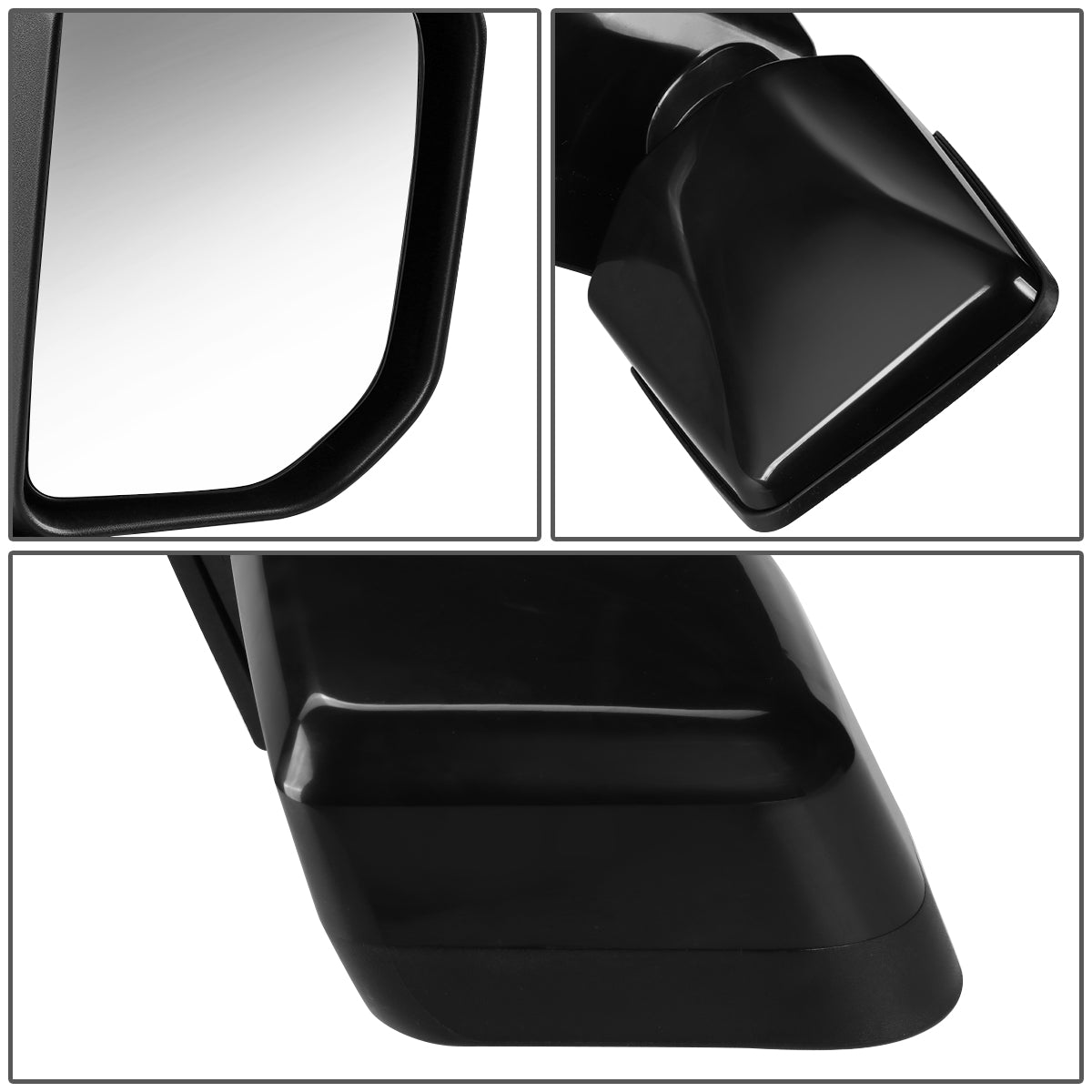 RETROVISOR MIRROR - OEM - 07-14 TOYOTA FJ CRUISER - MANUAL - PAINTABLE - RIGHT - BLACK