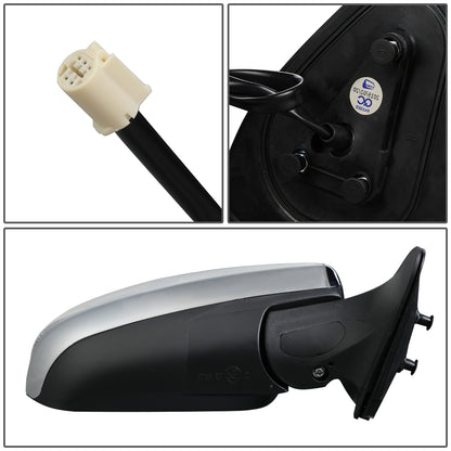 RETROVISOR MIRROR - OEM - 12-15 TOYOTA TACOMA - POWERED - W/ SIGNAL LIGHT - FOLDING - RIGHT - CHROME COVER